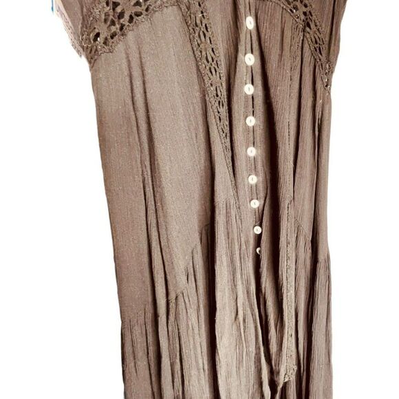 The Clothing Company x Vici | Flutter Slv V-Neck High-Lo Maxi Dress Size M | NWT - Picture 9 of 11